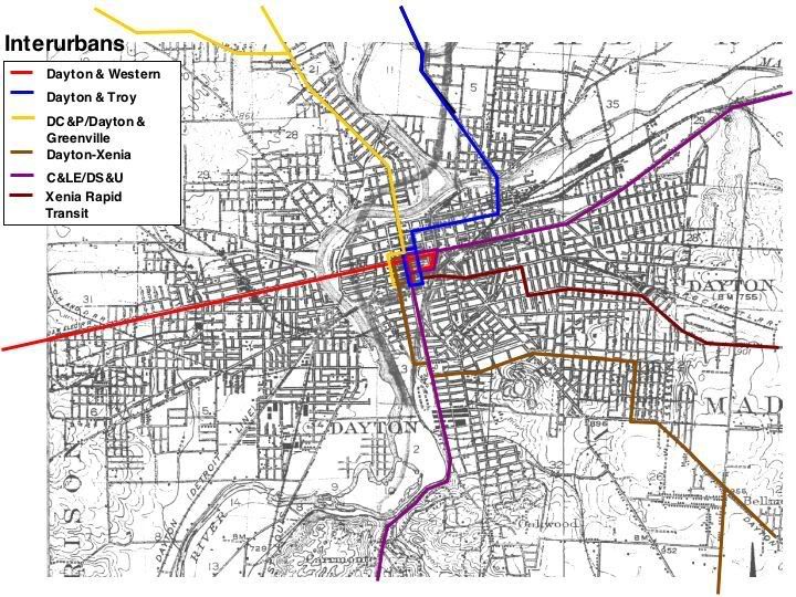 Dayton Transit History + Development, in maps mostly.